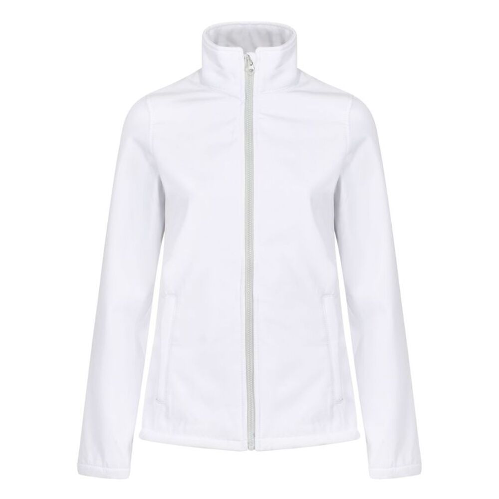 Regatta Standout Womens/Ladies Ablaze Printable Soft Shell Jacket / White/Light